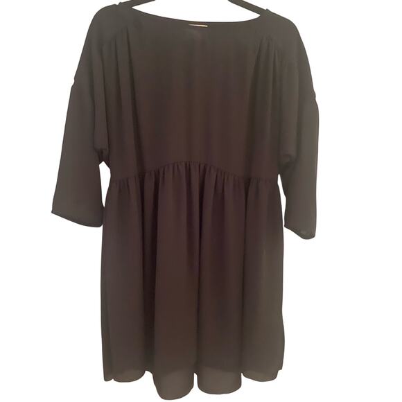 Le Fou Wilfred Black Sheer Dress Size - Picture 1 of 5
